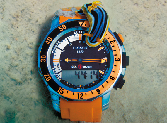 Tissot sea hotsell touch orange